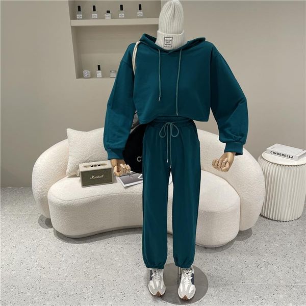 two piece set women's spring summer 2021 niche design fashion sporty short sweater versatile pants suit sports, White
two piece set women's spring summer 2021 niche design fashion sporty short sweater versatile pants suit sports, White