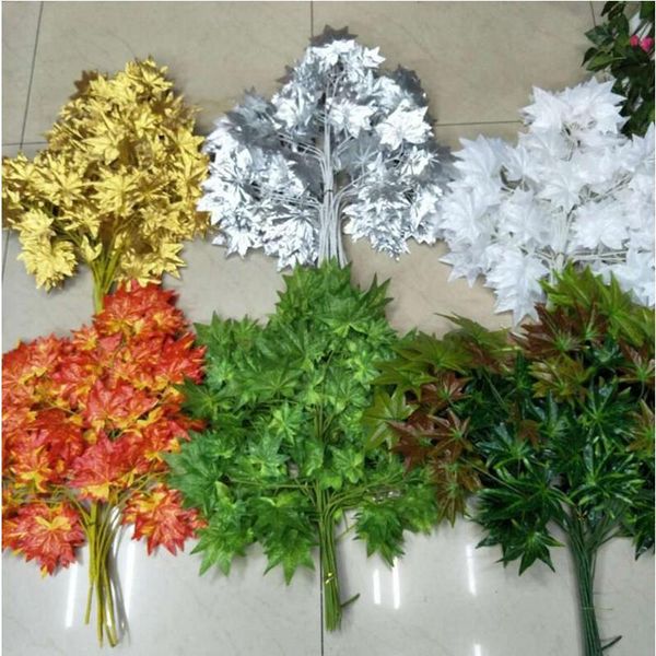 white red green gold silver branch leaves artificial silk plant for home decor party supplies decorative flowers & wreaths
white red green gold silver branch leaves artificial silk plant for home decor party supplies decorative flowers & wreaths
