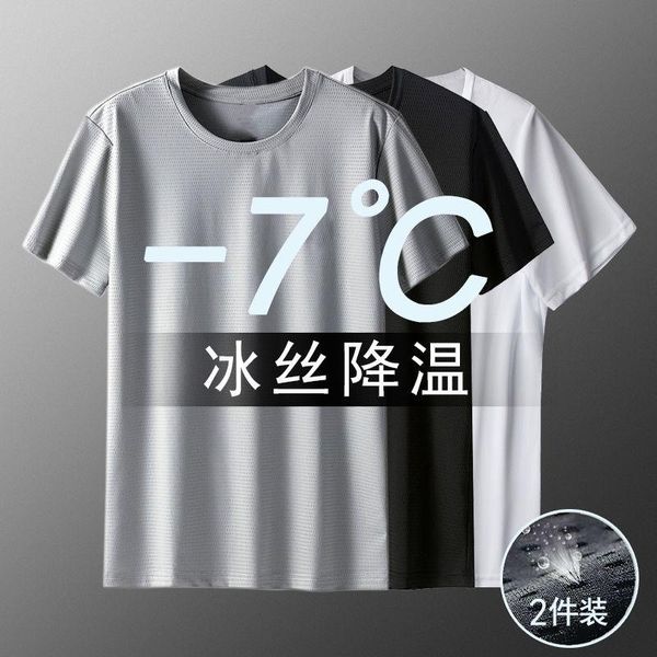 men's t-shirts ice silk t-shirt short-sleeved trend summer thin quick-drying sports large size round neck loose half-sleeved men, White;black
men's t-shirts ice silk t-shirt short-sleeved trend summer thin quick-drying sports large size round neck loose half-sleeved men, White;black