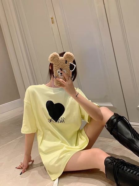 brand t-shirt and we11done skinny love short sleeve t-shirt men's women's 2021 summer loose leather black peach heart half s, Gray
brand t-shirt and we11done skinny love short sleeve t-shirt men's women's 2021 summer loose leather black peach heart half s, Gray