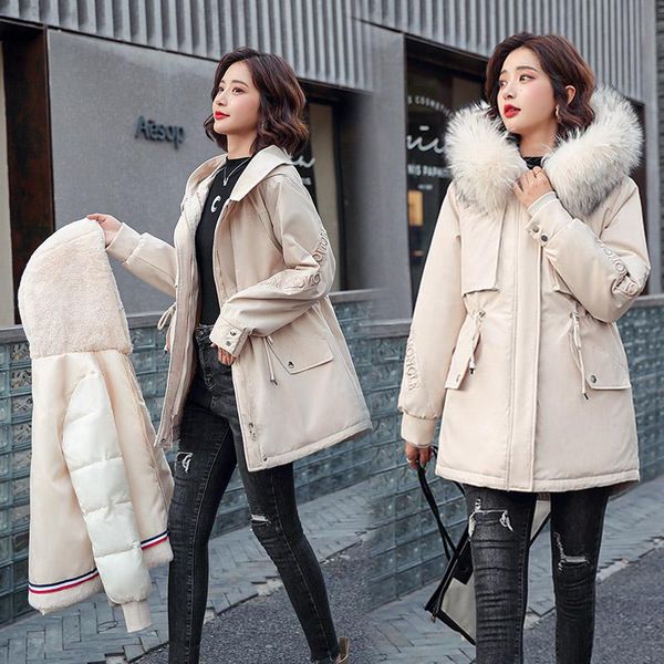 women's down & parkas -30 degrees women fur collar hooded 2021 winter coat removable wool liner jacket thicken warm outwear padded coat, Black
women's down & parkas -30 degrees women fur collar hooded 2021 winter coat removable wool liner jacket thicken warm outwear padded coat, Black