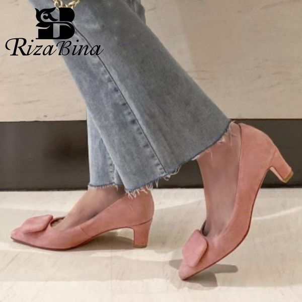 dress shoes rizabina real leather women pumps candy color bowtie slip on lady party wedding female footwear size 33-40, Black
dress shoes rizabina real leather women pumps candy color bowtie slip on lady party wedding female footwear size 33-40, Black