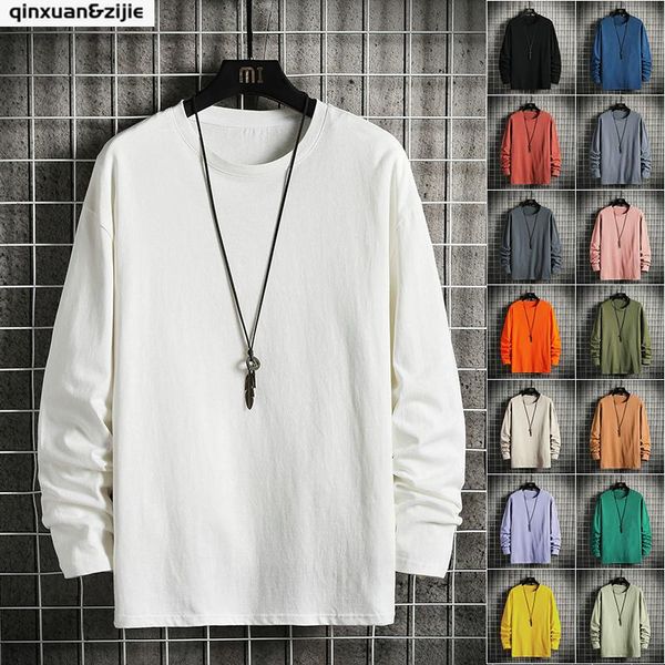 men's t-shirts 2021 autumn long sleeve t shirt men couple casual solid 100% cotton o neck plus size t-shirt mens clothing, White;black
men's t-shirts 2021 autumn long sleeve t shirt men couple casual solid 100% cotton o neck plus size t-shirt mens clothing, White;black