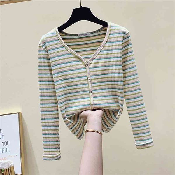 striped stretch slim v-neck knitwear women korean style long sleeve ribbed knitted pullovers casual spring sweaters mujer 210522, White;black
striped stretch slim v-neck knitwear women korean style long sleeve ribbed knitted pullovers casual spring sweaters mujer 210522, White;black