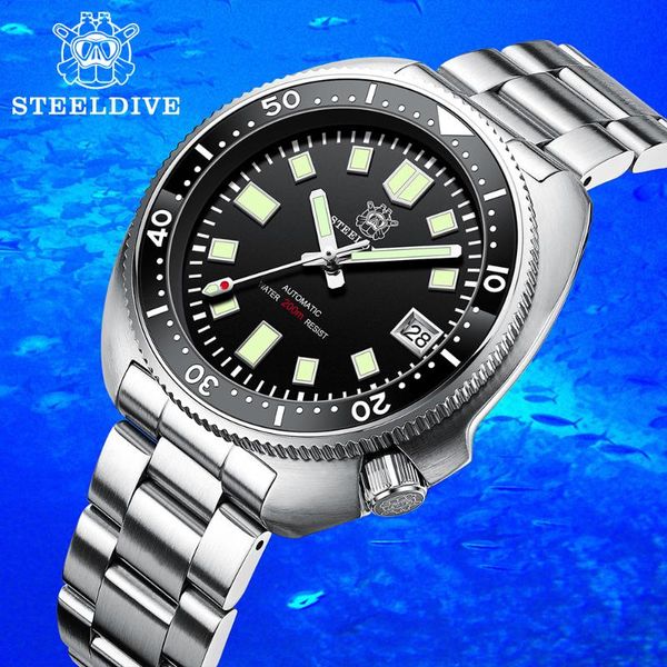 wristwatches sd1970 steeldive brand 44mm men nh35 diver watch with ceramic bezel, Slivery;brown
wristwatches sd1970 steeldive brand 44mm men nh35 diver watch with ceramic bezel, Slivery;brown