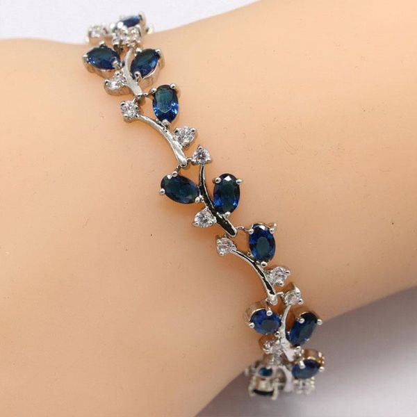 link, chain eiolzj grape shape dark blue crystal silver bracelets for women female bracelet with white zircon stamp 925 jewelry box, Black
link, chain eiolzj grape shape dark blue crystal silver bracelets for women female bracelet with white zircon stamp 925 jewelry box, Black