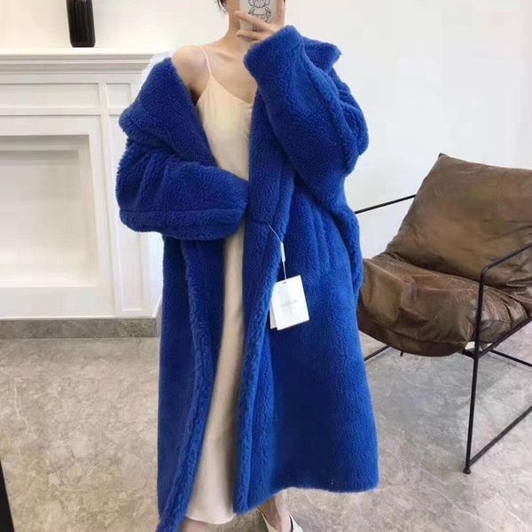 women's fur & faux teddy tiffany bear blue 2021 brand women clothes winter real sheep jacket wool thick warm coats plus size outerwear, Black
women's fur & faux teddy tiffany bear blue 2021 brand women clothes winter real sheep jacket wool thick warm coats plus size outerwear, Black