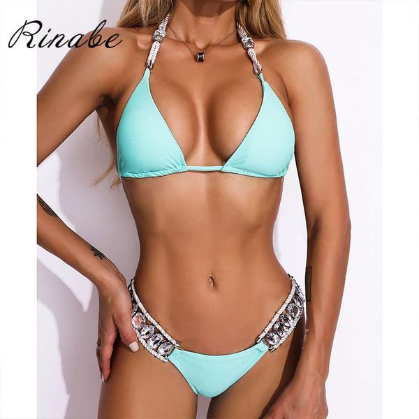 rinabe est crystal biquini solid swimsuit deep v neck swimwear bathing suit women bikinis string bikini set beachwear summer women's, White;black
rinabe est crystal biquini solid swimsuit deep v neck swimwear bathing suit women bikinis string bikini set beachwear summer women's, White;black