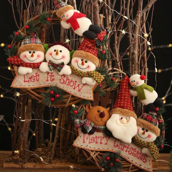 decorative flowers & wreaths christmas wreath rattan ornaments snowman elk ring pendant diy home door and window decoration
decorative flowers & wreaths christmas wreath rattan ornaments snowman elk ring pendant diy home door and window decoration