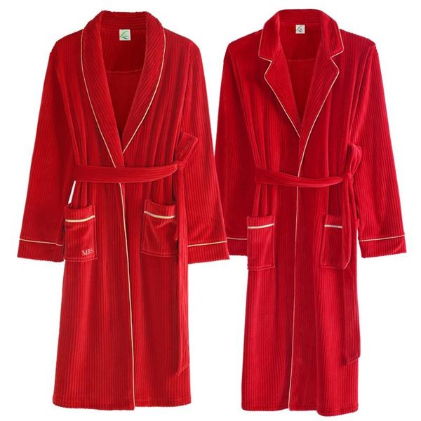 women's sleepwear festive red wedding nightgown kimono lovers bathrobe gown velvet v-neck spas robes solid colour couples flannel, Black;red
women's sleepwear festive red wedding nightgown kimono lovers bathrobe gown velvet v-neck spas robes solid colour couples flannel, Black;red
