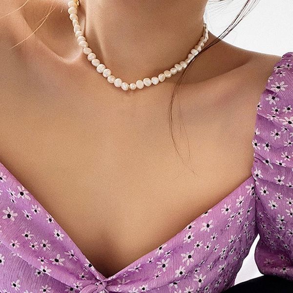 chokers simple imitation baroque pearl choker nelace irregular white choer for women round collares minimalist jewelry, Golden;silver
chokers simple imitation baroque pearl choker nelace irregular white choer for women round collares minimalist jewelry, Golden;silver