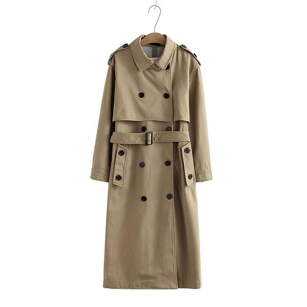 women's trench coats women casual solid color double breasted outwear fashion sashes office coat chic epaulet design long, Tan;black
women's trench coats women casual solid color double breasted outwear fashion sashes office coat chic epaulet design long, Tan;black