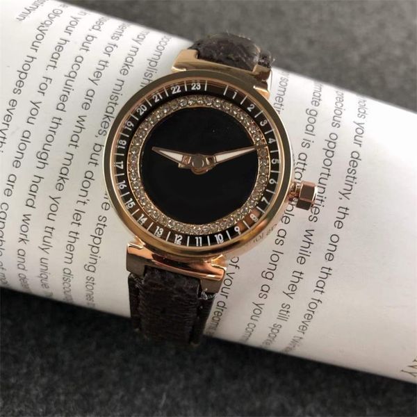 brand watch quartz battery diamond watches with leather strap alloy material 082603, Slivery;brown
brand watch quartz battery diamond watches with leather strap alloy material 082603, Slivery;brown