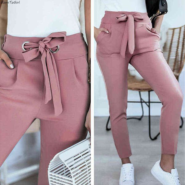 borntogirl fashion casual slim pants for women summer autumn streetwear high waist black pink khaki capris trousers 211124, Black;white
borntogirl fashion casual slim pants for women summer autumn streetwear high waist black pink khaki capris trousers 211124, Black;white