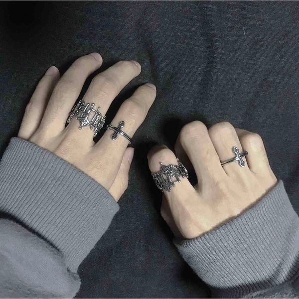 party favor chrome/hearts rings ins dark wind cross jesus hollow out ring men's fashion neutral women's personality hip
party favor chrome/hearts rings ins dark wind cross jesus hollow out ring men's fashion neutral women's personality hip