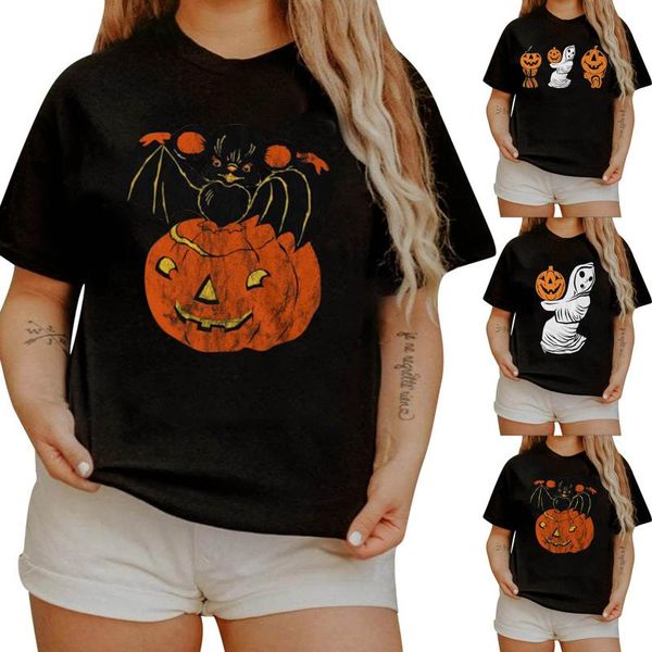 women's t-shirt halloween women short sleeve pumpkin face printing round neck daily casual all-match lovely girls polyester, White
women's t-shirt halloween women short sleeve pumpkin face printing round neck daily casual all-match lovely girls polyester, White