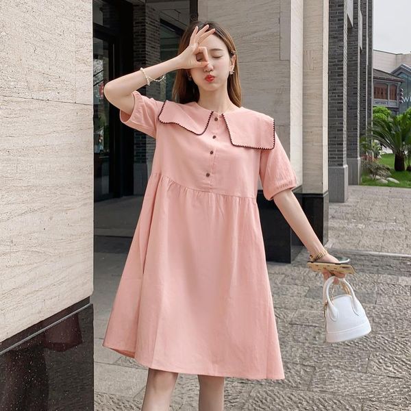 maternity dresses 1050# dress summer short sleeves button open pink easy matching loose stylish pregnant women mom, White
maternity dresses 1050# dress summer short sleeves button open pink easy matching loose stylish pregnant women mom, White