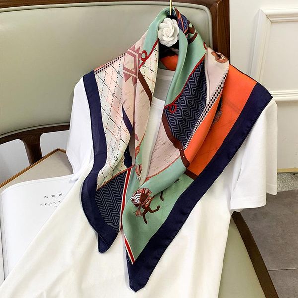 scarves travel fashion shawl spring autumn women's printing 70cm square scarf lady beach silk headscarf, Blue;gray
scarves travel fashion shawl spring autumn women's printing 70cm square scarf lady beach silk headscarf, Blue;gray