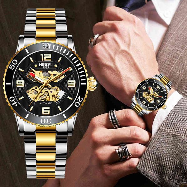nibosi 2021 luxury brand men watches mechanical wristwatch waterproof fashion business sport mens wristwatches reloj hombre, Slivery;brown
nibosi 2021 luxury brand men watches mechanical wristwatch waterproof fashion business sport mens wristwatches reloj hombre, Slivery;brown