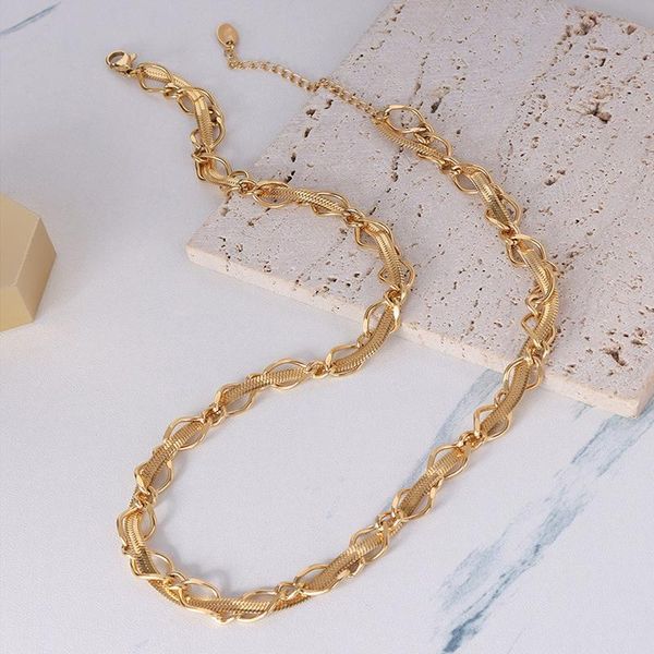chains amaiyllis 18k gold simple snake bone blade winding clavicle necklace personality hip hop handmade choker jewelry, Silver
chains amaiyllis 18k gold simple snake bone blade winding clavicle necklace personality hip hop handmade choker jewelry, Silver