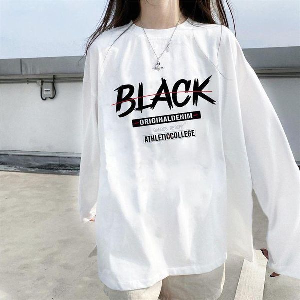 women's t-shirt long-sleeved for women 2021 spring korean oversized white simple cartoon print high street gothic shirts
women's t-shirt long-sleeved for women 2021 spring korean oversized white simple cartoon print high street gothic shirts