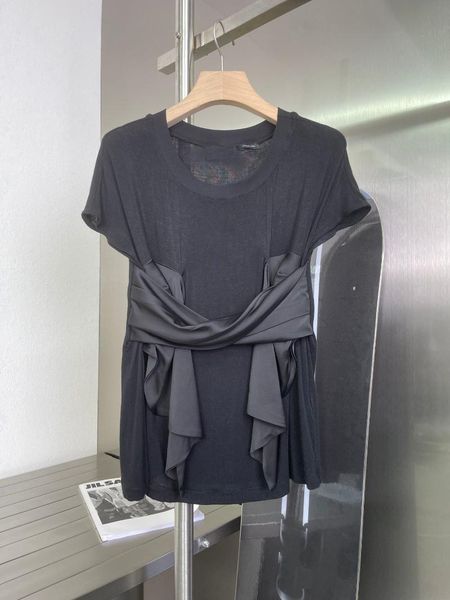 women's t-shirt 2021ss summer fashion women casual patchwork short sleeve black tee female sn 6.03, White
women's t-shirt 2021ss summer fashion women casual patchwork short sleeve black tee female sn 6.03, White