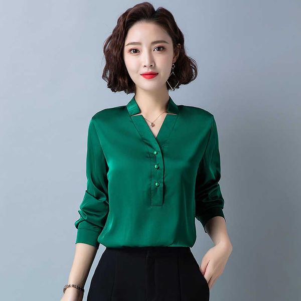 women's blouses & shirts shirt satin white design is small, spring and autumn long sleeve with bottom silk
women's blouses & shirts shirt satin white design is small, spring and autumn long sleeve with bottom silk