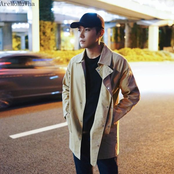 men's trench coats aremomuwha autumn street hip hop trend handsome windbreaker male korean version of the long section thin wild jacket, Tan;black
men's trench coats aremomuwha autumn street hip hop trend handsome windbreaker male korean version of the long section thin wild jacket, Tan;black