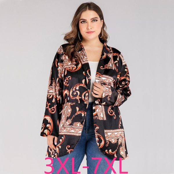 plus size outerwear & coats 2021 ladies spring autumn women clothing blazer large casual loose long sleeve print thin blazers coat 4xl 5xl 6, Black
plus size outerwear & coats 2021 ladies spring autumn women clothing blazer large casual loose long sleeve print thin blazers coat 4xl 5xl 6, Black