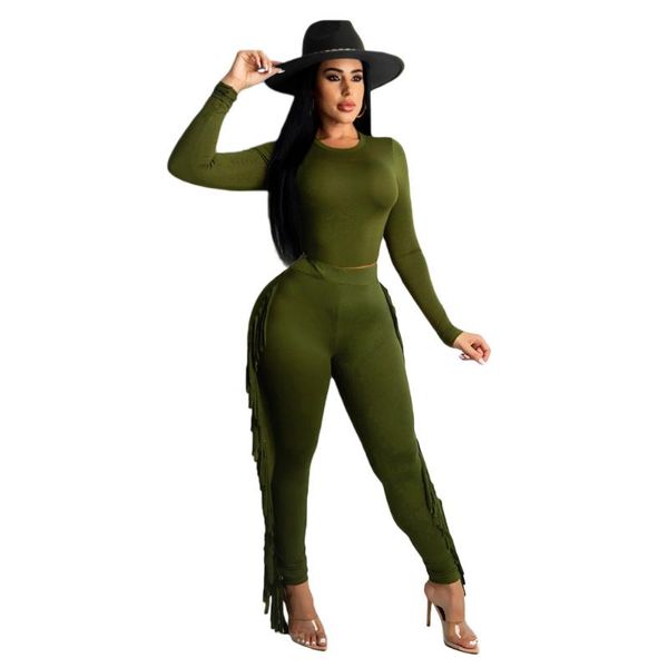 women's two piece pants ladies suit tassel long-sleeved t-shirt + slim trousers two-piece set of 2022 autumn pure color casual clothing, White
women's two piece pants ladies suit tassel long-sleeved t-shirt + slim trousers two-piece set of 2022 autumn pure color casual clothing, White