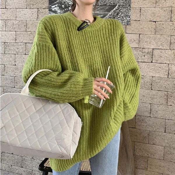 women's sweaters deeptown korean style solid knitted sweater women oversize o-neck elegant pullover harajuku fashion autumn winter jump, White;black
women's sweaters deeptown korean style solid knitted sweater women oversize o-neck elegant pullover harajuku fashion autumn winter jump, White;black