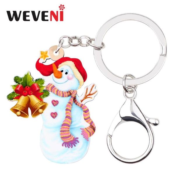 keychains weveni acrylic christmas scarf snowman bell key chains keychain fashion women girl bag car purse charms ring gift decoration, Silver
keychains weveni acrylic christmas scarf snowman bell key chains keychain fashion women girl bag car purse charms ring gift decoration, Silver