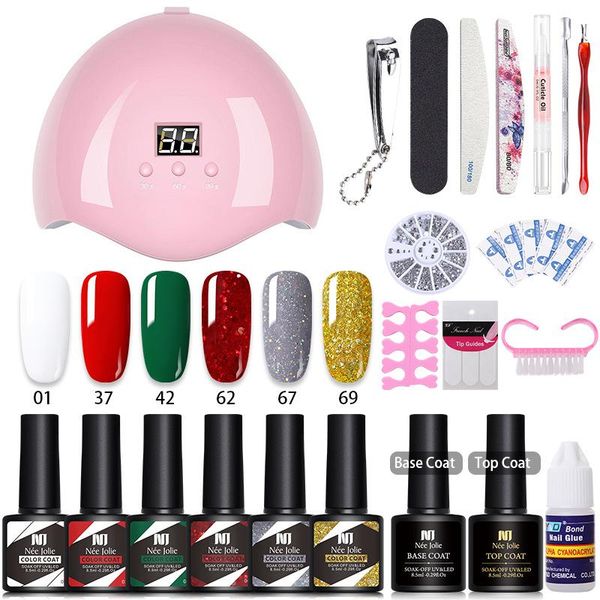 nail art kits aileishi set uv led lamp dryer with 6 colors gel polish kit soak off manicure for design tools
nail art kits aileishi set uv led lamp dryer with 6 colors gel polish kit soak off manicure for design tools
