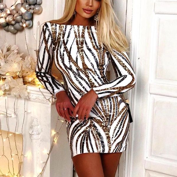 casual dresses gold sequin dress women 2021 autumn elegant slash neck backless bodycon long sleeve slim party night club, Black;gray
casual dresses gold sequin dress women 2021 autumn elegant slash neck backless bodycon long sleeve slim party night club, Black;gray
