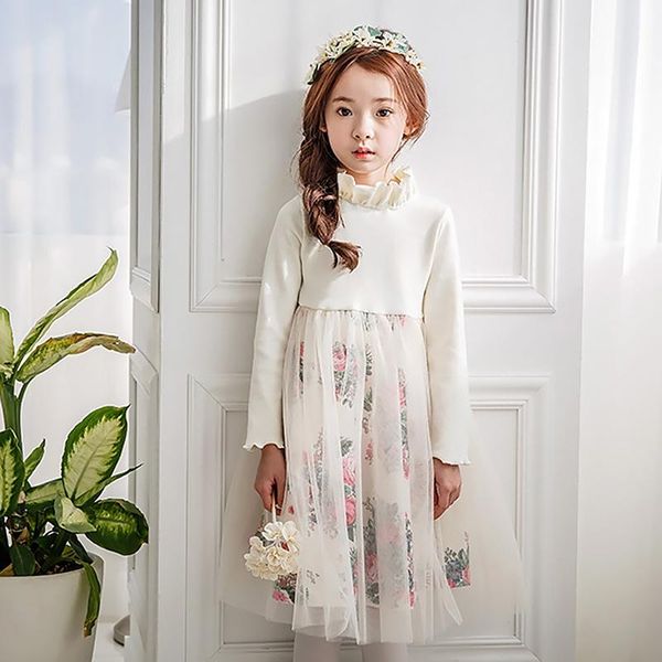 girl's dresses girls teens floral dress spring autumn wedding party princess mesh patchwork kids costumes long sleeve children clothing, Red;yellow
girl's dresses girls teens floral dress spring autumn wedding party princess mesh patchwork kids costumes long sleeve children clothing, Red;yellow