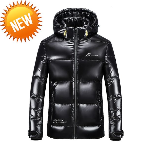 2022 men's winter down jacket 90% white duck coat removable hat hood warm waterproof zipper shiny parka outwear, Black
2022 men's winter down jacket 90% white duck coat removable hat hood warm waterproof zipper shiny parka outwear, Black