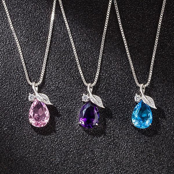 fashion multicolor drop shaped crystal silver color leaf necklaces charm women pendant necklace party accessories jewelry
fashion multicolor drop shaped crystal silver color leaf necklaces charm women pendant necklace party accessories jewelry