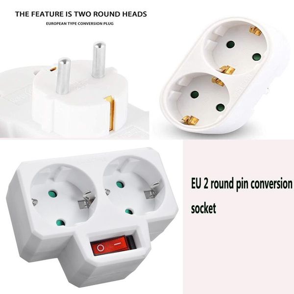smart power plugs independent switch european type conversion plug 1 to 2/3 way splitter eu standard adapter socket 16a travel 3200w
smart power plugs independent switch european type conversion plug 1 to 2/3 way splitter eu standard adapter socket 16a travel 3200w