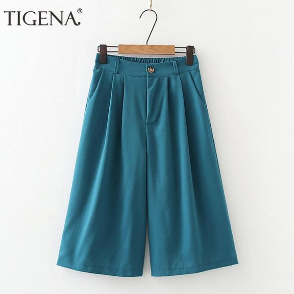 women's pants & capris tigena 2021 summer 3/4 capri women korean casual solid cotton loose wide leg high waist calf-length female trous, Black;white
women's pants & capris tigena 2021 summer 3/4 capri women korean casual solid cotton loose wide leg high waist calf-length female trous, Black;white