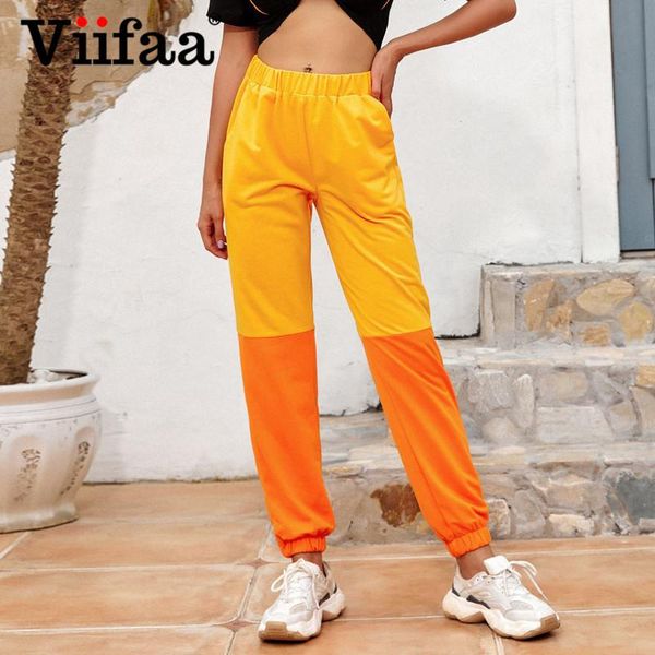 women's pants & capris viifaa yellow and orange two tone high waist joggers women 2021 autumn elastic pockets casual sweatpants, Black;white
women's pants & capris viifaa yellow and orange two tone high waist joggers women 2021 autumn elastic pockets casual sweatpants, Black;white