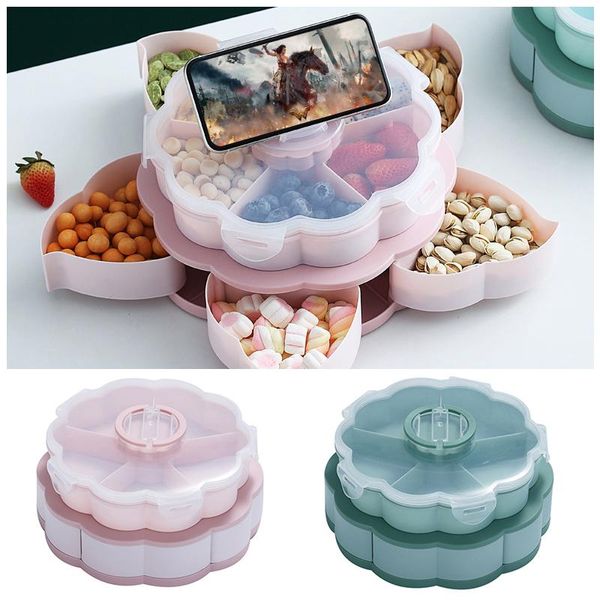 dishes & plates creative double layer rotating storage box flower design plastic snack candy fruit basket wedding decoration organizer
dishes & plates creative double layer rotating storage box flower design plastic snack candy fruit basket wedding decoration organizer