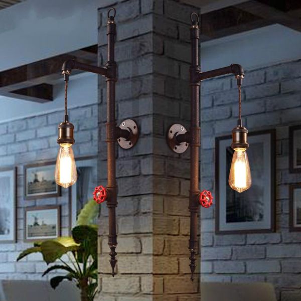 wall lamp industrial loft retro water pipe iron bar coffee shop restaurant dining room 110-240v
wall lamp industrial loft retro water pipe iron bar coffee shop restaurant dining room 110-240v