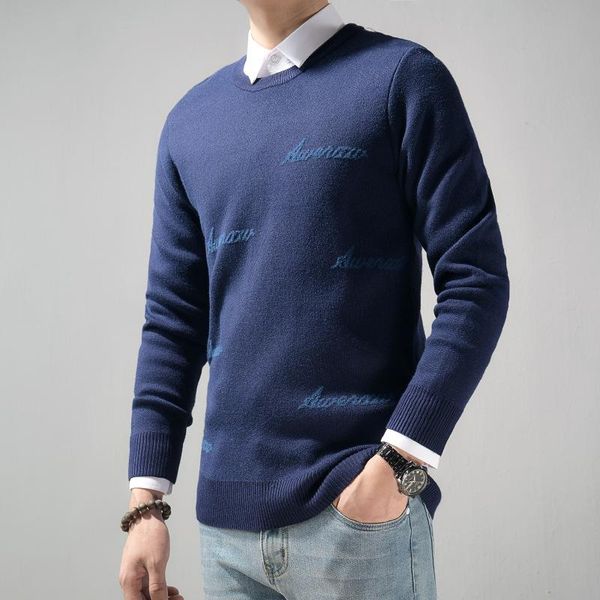men's sweaters a683 men thicken winter sweater knitting long sleeve blue youth casual letter jacquard leisure basic o-neck knitwear pul, White;black
men's sweaters a683 men thicken winter sweater knitting long sleeve blue youth casual letter jacquard leisure basic o-neck knitwear pul, White;black