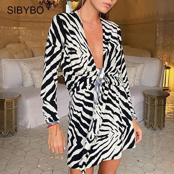 sibybo zebra print bandage shirts dress autumn long sleeve turn-down collar mini dresses women bodycon party vestidos 2021, Black;white
sibybo zebra print bandage shirts dress autumn long sleeve turn-down collar mini dresses women bodycon party vestidos 2021, Black;white