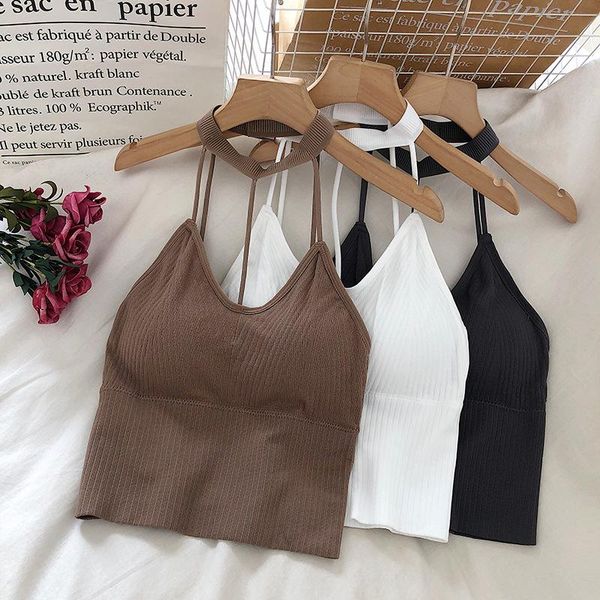 camisoles & tanks chrleisure halter neck tube female backless solid fashion crop thin shoulder strap women's underwear, Black;white
camisoles & tanks chrleisure halter neck tube female backless solid fashion crop thin shoulder strap women's underwear, Black;white