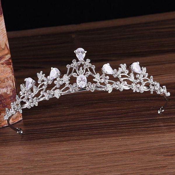 hair clips & barrettes alloy silver plated zircon bridal crown exquisite wedding anniversary engagement tiaras flower ornament, Golden;silver
hair clips & barrettes alloy silver plated zircon bridal crown exquisite wedding anniversary engagement tiaras flower ornament, Golden;silver