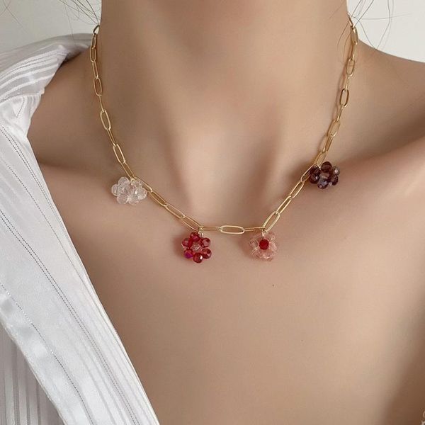 chains gsold lovely sweet cool style colorful crystal acrylic flower short necklace simple clavicle chain women girls fashion jewelry, Silver
chains gsold lovely sweet cool style colorful crystal acrylic flower short necklace simple clavicle chain women girls fashion jewelry, Silver