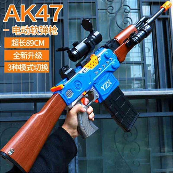 ak47 electric continuous firing soft bullet model m416 children's chicken eating equipment toy gun boy simulation assault step
ak47 electric continuous firing soft bullet model m416 children's chicken eating equipment toy gun boy simulation assault step