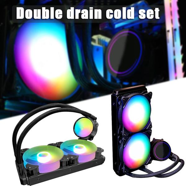 cooling fan water radiator cpu integrated double drain kit computer case gk99 lappads
cooling fan water radiator cpu integrated double drain kit computer case gk99 lappads