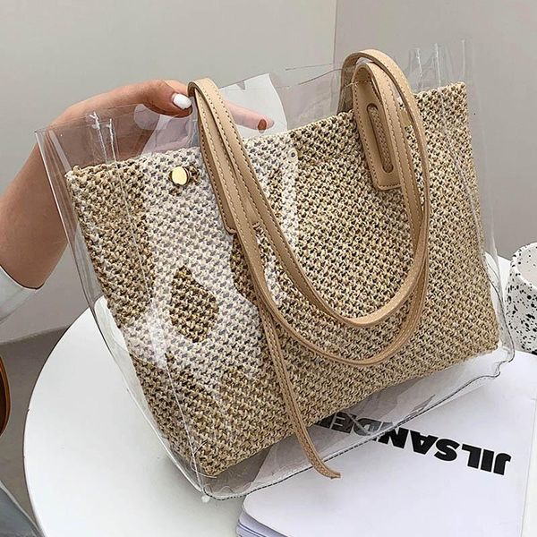 cross body fashion lady big tote bag straw pvc shoulder for women 2021 summer high capacity female chain handbag and purse
cross body fashion lady big tote bag straw pvc shoulder for women 2021 summer high capacity female chain handbag and purse